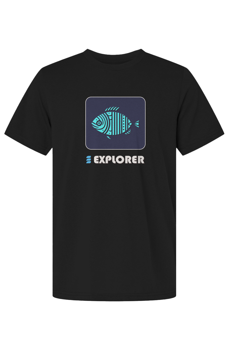 Ocean Explorer - Blue Fin Tee Black