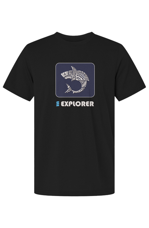 Ocean Explorer - Reef Shark Tee Black
